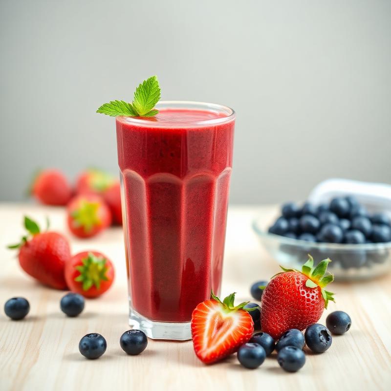 Batido de frutos rojos